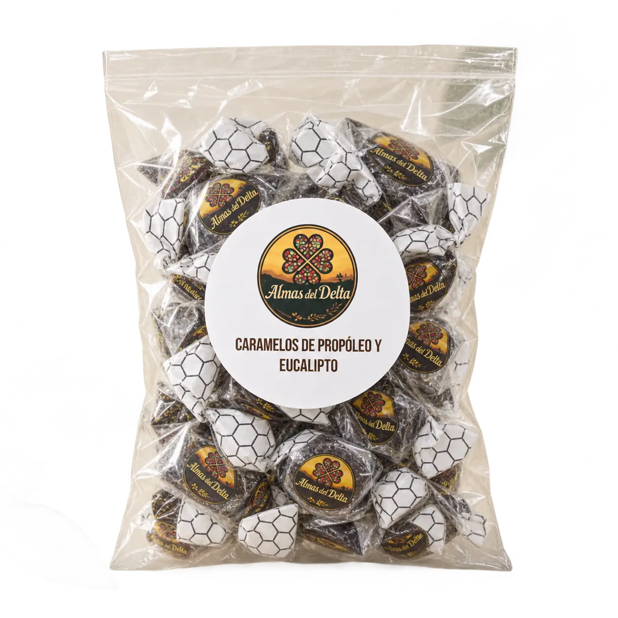 Bolsa de caramelos de propóleo y eucalipto Almas del Delta