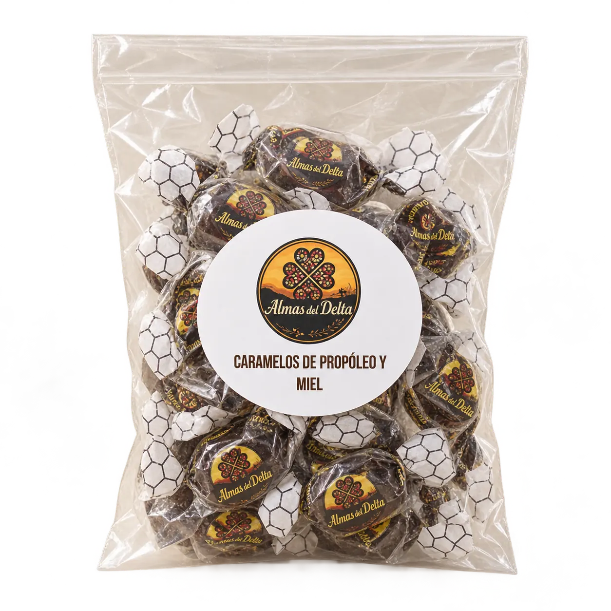 Bolsa de caramelos de propóleo y miel Almas del Delta