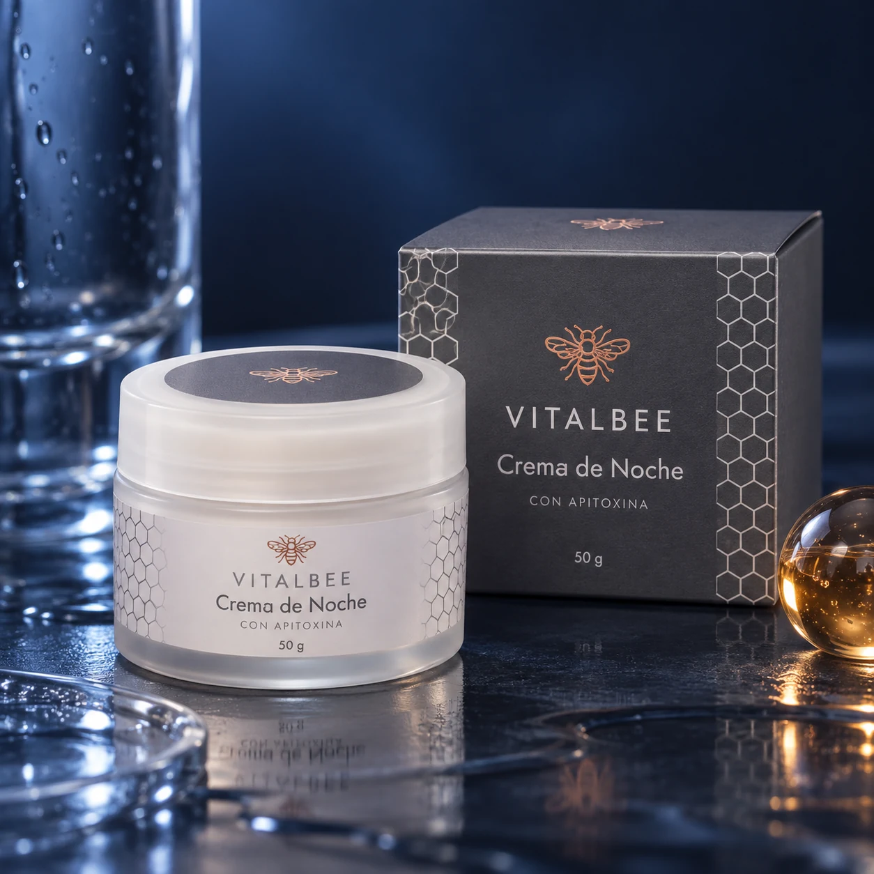 Crema de Noche VitalBee con apitoxina